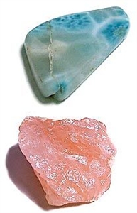 Picture of Larimar & Rose Quartz concentrate 15ml Dropper bottle